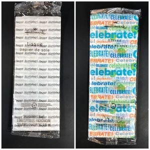 Happy Birthday Celebrate Tissue Paper 5 Packs New